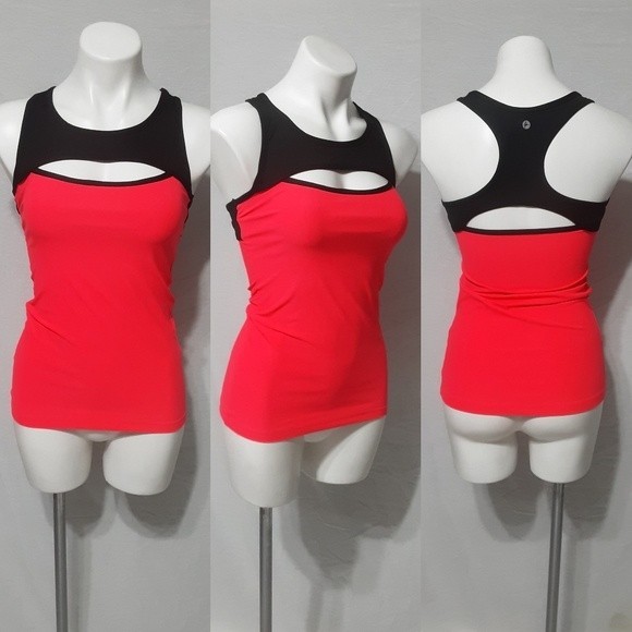 90 Degree by Reflex Cutout Racerback Active Tank Top Athleisure Yoga Gymwear S - Picture 1 of 6